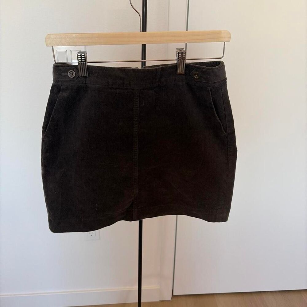 Banana Republic Gray Corduroy Mini Skirt Women's Size 2